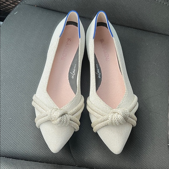 Rothy's The Knot Point II metallic flats - Picture 1 of 5